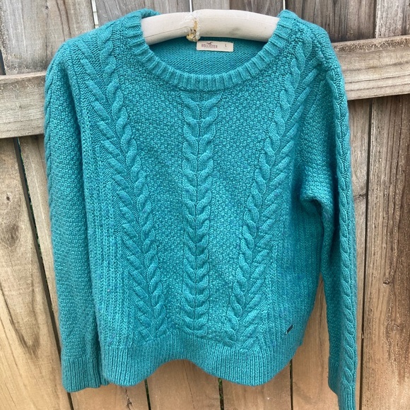 Hollister Sweaters - Hollister wool blend green purple sweater
